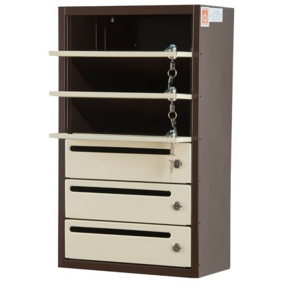 Почтовые ящики:  Почтовый ящик Комфорт 6 секций кор/беж фотографии