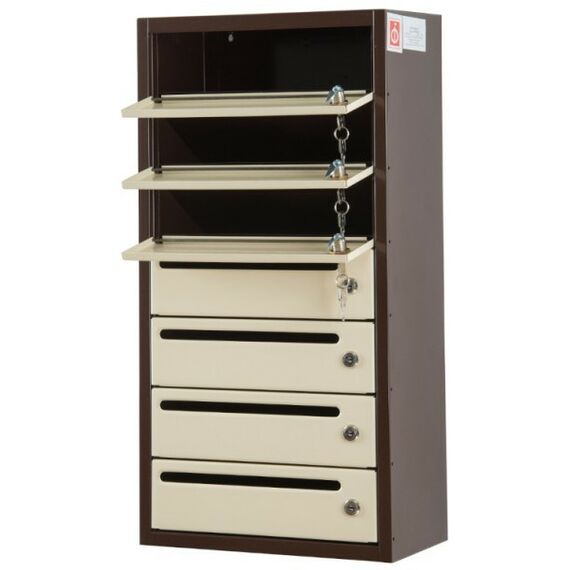 Почтовые ящики:  Почтовый ящик Комфорт 7 секций кор/беж фотографии