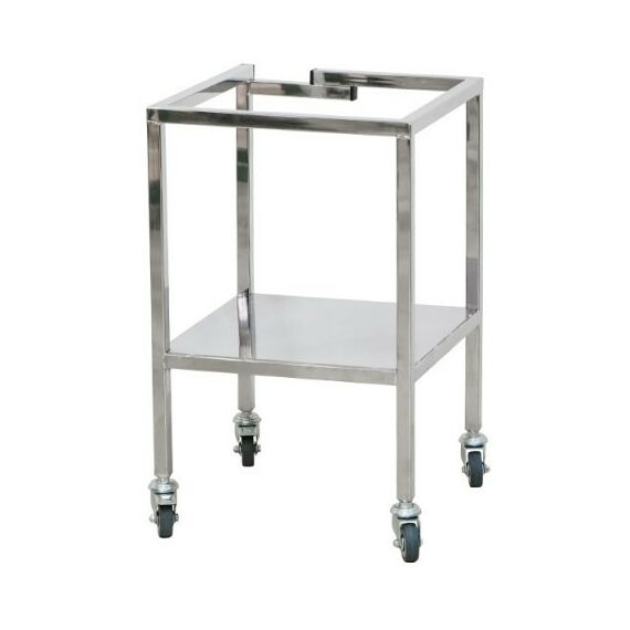 Комплектующие для сыроделия:  Подставка для сыроварни 80 л на колесах с полкой фотографии