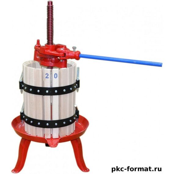 Прессы для отжима:  Пресс домкратный d20 9,5 л корзина из дерева фотографии