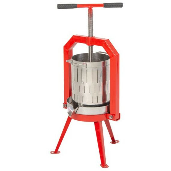 Прессы для отжима:  Пресс ручной (винтовой) «Муромец М» 12 л корзина из нерж.стали фотографии