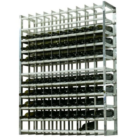 Стеллажи для хранения бутылок:  Стеллаж для 100 винных бутылок нерж.сталь фотографии