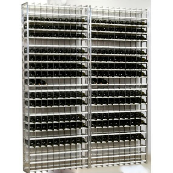 Стеллажи для хранения бутылок:  Стеллаж для 400 винных бутылок нерж.сталь фотографии