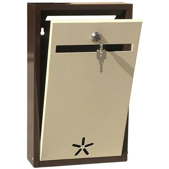 Почтовые ящики:  Почтовый ящик Эконом коричнево-бежевый фотографии