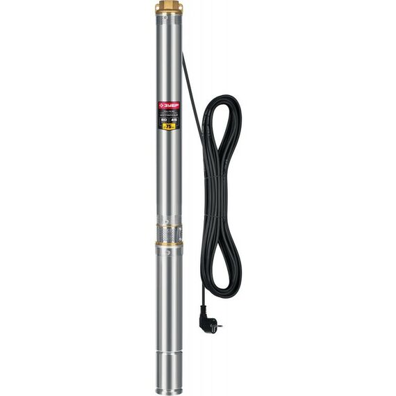 Насосы и насосные станции: Скважинный насос центробежный Зубр НСЦ-75-60 60 м напор фотографии