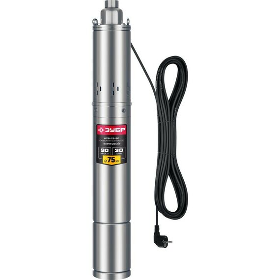 Насосы и насосные станции: Скважинный насос винтовой Зубр НСВ-75-90 90 м напор фотографии