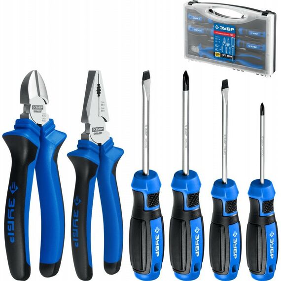 Столярно-слесарный инструмент: Набор слесарных инструментов Зубр Профессионал-Н6 6 шт [2201-H6] фотографии