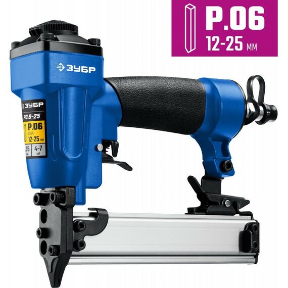 Пневмостеплеры: Пневматический нейлер (гвоздезабиватель) Зубр Профессионал P0.6-25 шпильки тип P0.6 (12-25 мм) [31936] фотографии