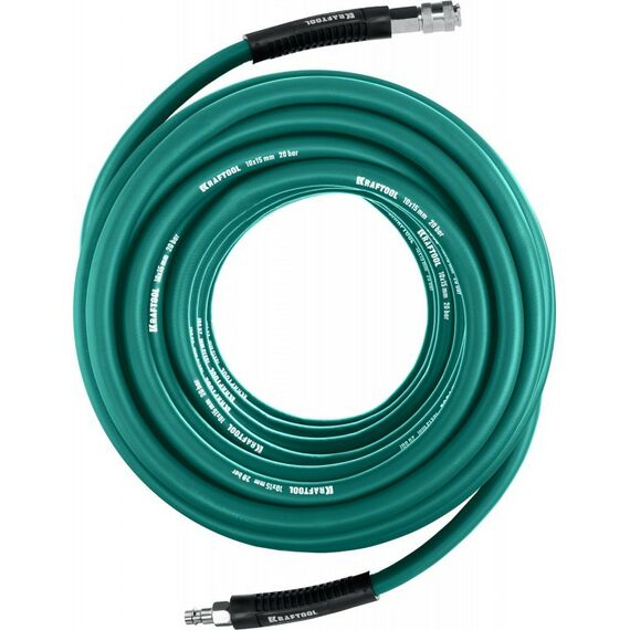 Принадлежности для пневмоинструмента: Воздушный шланг с фитингами рапид KRAFTOOL 15 м 10х15 мм, 20 бар [06588-15] фотографии