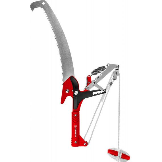 Кусторезы, ножницы, секаторы: Штанговый сучкорез GRINDA HX-350 с храповым механизмом и пилой с режущим крюком [8-424431] фотографии