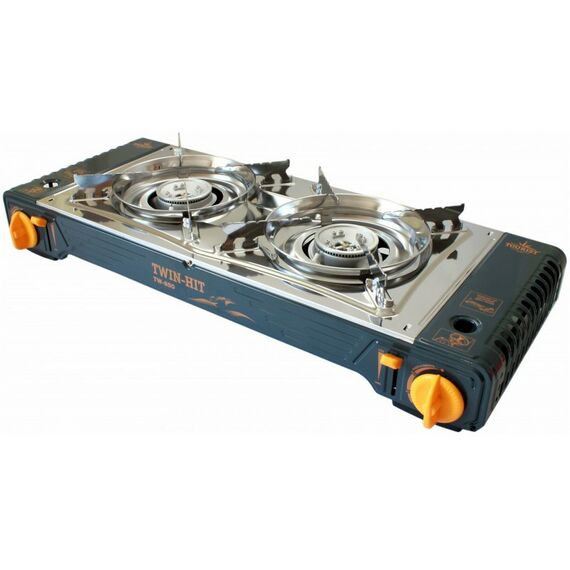 Лампы, горелки, плиты: Плита газовая двухкомфорочная  TOURIST TWIN-HIT с переходником [TW-850] фотографии