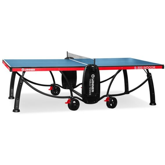 Настольный теннис: Теннисный стол складной для помещений Winner S-300 Indoor 274 х 153 х 76 см, с сеткой фотографии