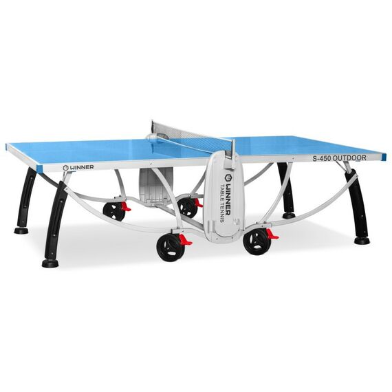 Настольный теннис: Теннисный стол всепогодный Winner S-450 Outdoor 274 х 152,5 х 76 см, с сеткой фотографии