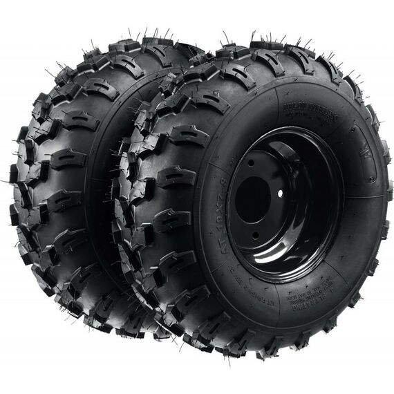 Навесное оборудование для мотоблоков и культиваторов: Колеса пневматические для мотоблоков Зубр КП-3 19х7-8, 2 шт [707106-3] фотографии