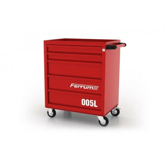Инструментальные тележки: Тележка инструментальная FERRUM 02.005L-3000 5 полок, красная фотографии