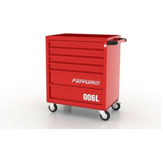 Инструментальные тележки: Тележка инструментальная FERRUM 02.006L-3000 6 полок, красная фотографии