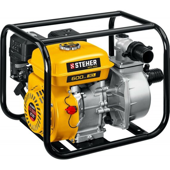 Мотопомпы: Мотопомпа бензиновая STEHER WPC-600 600 л/мин фотографии