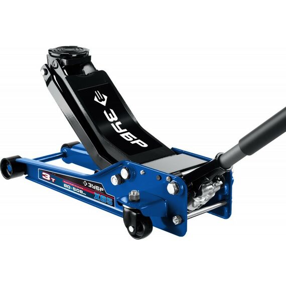 Домкраты: Подкатной домкрат гидравлический Зубр Профессионал X85 3т 80-508мм универсальный для СТО [43051-3] фотографии