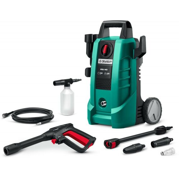 Мойки высокого давления: Мойка высокого давления Зубр АВД-140 140 Атм, 1700 Вт, пистолет МИГ-180 фотографии