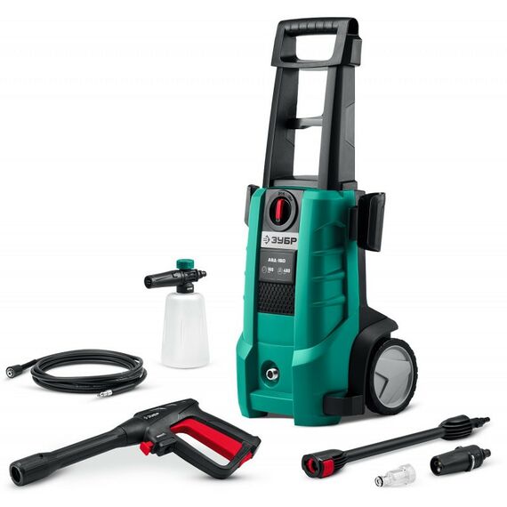 Мойки высокого давления: Мойка высокого давления Зубр АВД-160 160 Атм, 2100 Вт, пистолет МИГ-180 фотографии