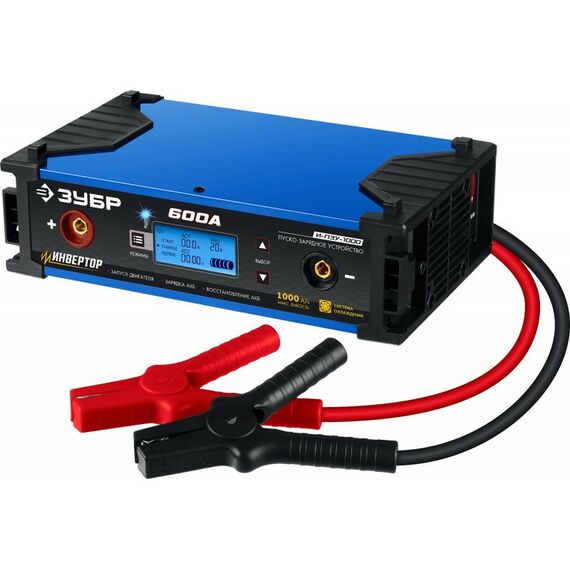 Зарядные и пуско-зарядные устройства: Инверторное зарядно-предпусковое устройство Зубр И-ПЗУ-1000 12/24 В, 600А, 5-80А [59325] фотографии