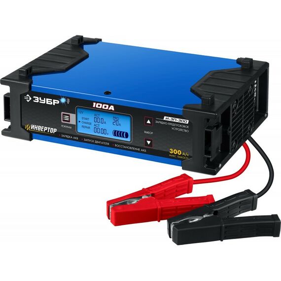 Зарядные и пуско-зарядные устройства: Инверторное зарядно-предпусковое устройство Зубр И-ЗП-400 12/24 В, 100А, 5-30А [59323] фотографии