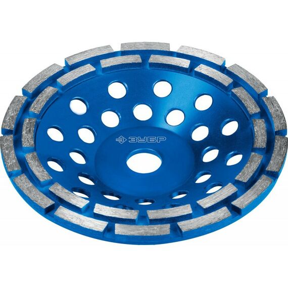 Шлифовка, зачистка: Двухрядная алмазная чашка Зубр Профессионал d 180 мм [33372-180] фотографии