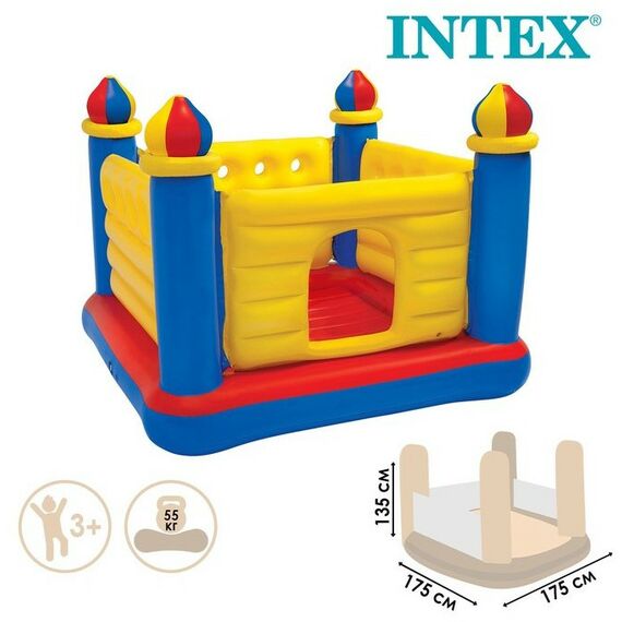 Детские спортивные комплексы: Игровой центр - батут Intex Замок 175 х 175 х 135 см от 3-6 лет [48259NP] фотографии
