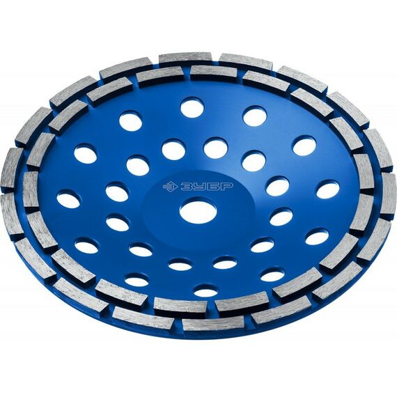 Шлифовка, зачистка: Двухрядная алмазная чашка Зубр Профессионал d 230 мм [33372-230] фотографии