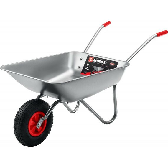 Тачки строительные: Садовая одноколесная тачка MIRAX 65 л 90 кг [39900] фотографии