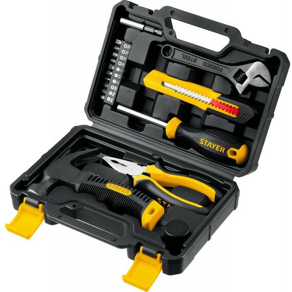 Наборы инструментов и ключи: Универсальный набор инструмента для дома STAYER Master-17 17 предметов [2205-H17] фотографии
