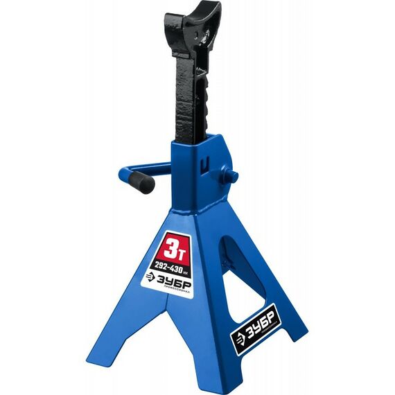 Домкраты: Усиленная страховочная подставка Зубр Профессионал 3т 292-430 мм [43065-3] фотографии
