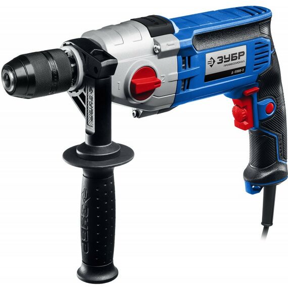 Дрели и шуруповерты: Безударная дрель Зубр Профессионал Д-П900-2 900 Вт, 13 мм, 2-скоростная, мет. корпус [Д-П900-2] фотографии