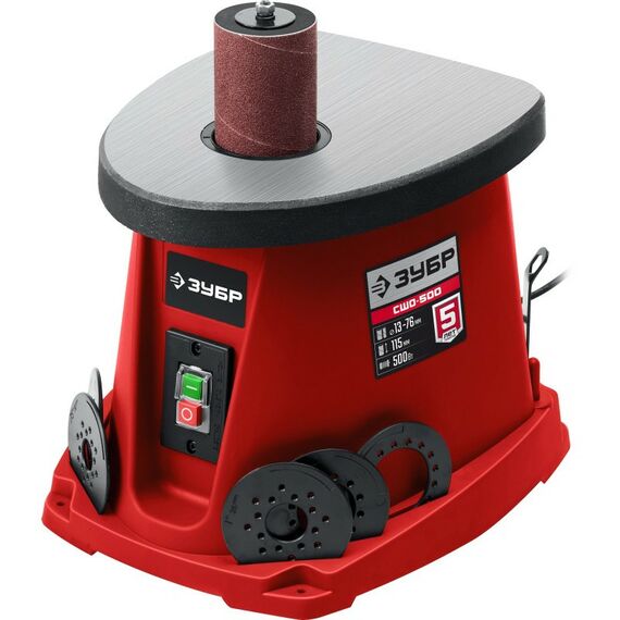 Обрабатывающие станки: осцилляционный шпиндельный шлифовальный станок Зубр СШО-500 d 13, 19, 26, 38, 51, 76 x 115, 500 Вт фотографии