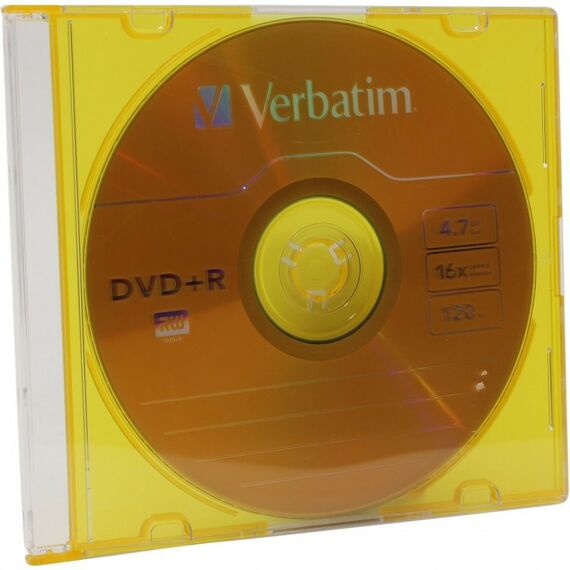 DVD±RW, DVD±R, DVD RAM диски: DVD+R-диск Verbatim 4.7Gb 16x [43556/43657/43515] фотографии