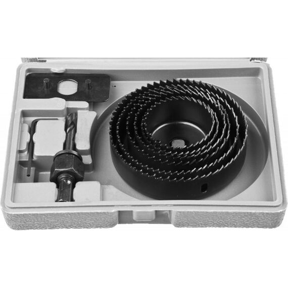 Наборы оснастки: Набор кольцевых коронок по дереву STAYER Maxcut 51-102 мм [29600-H8] фотографии