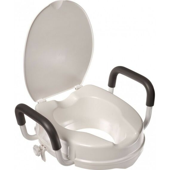 Кресло-туалеты: Сиденье-насадка для унитаза с поручнями и крышкой Bradex KZ 0934 фотографии