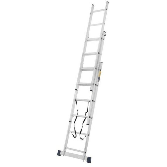 Стремянки и лестницы: Лестница TUNDRA 6 ступеней трехсекционная, алюминиевая фотографии