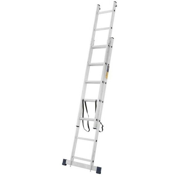 Стремянки и лестницы: Лестница TUNDRA 7 ступеней двухсекционная, алюминиевая фотографии