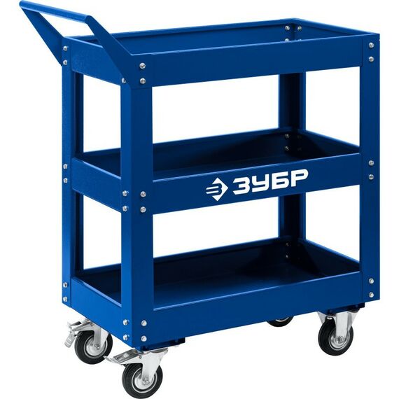 Инструментальные тележки: Инструментальная тележка открытого типа Зубр Профессионал 3 полки, 820х405х955 мм [38913] фотографии