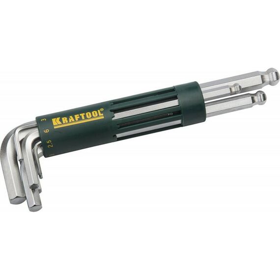 Наборы инструментов и ключи: Набор длинных имбусовых ключей KRAFTOOL 8 шт [27431-2] фотографии