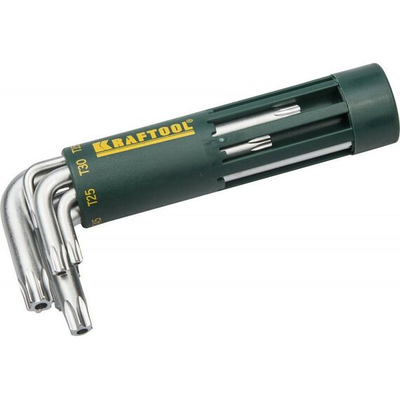 Наборы инструментов и ключи: Набор коротких имбусовых ключей KRAFTOOL 8 шт [27433-1] фотографии