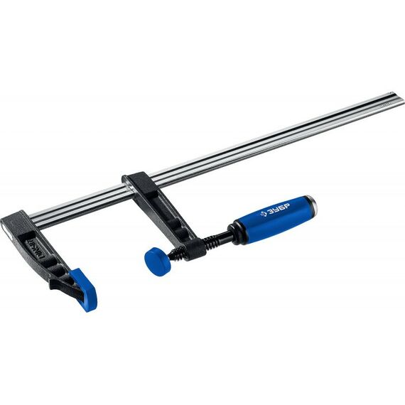 Тиски, струбцины, наковальни, верстаки: Усиленная струбцина Зубр ПС-500/120 F 500х120 мм [32155-120-500] фотографии