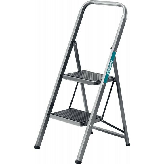 Стремянки и лестницы: Стремянка СИБИН 38807-02 2 ступени, 46 см, c широкими обрезиненными ступенями, стальная фотографии
