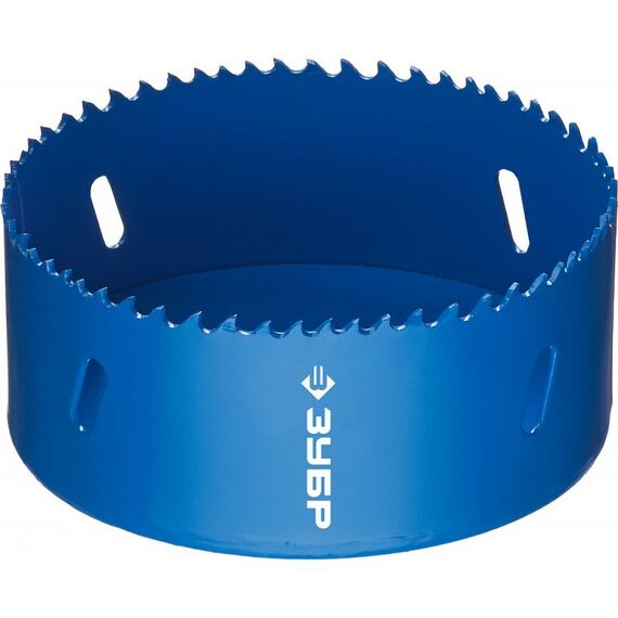 Буры, пики, коронки, сверла: Биметаллическая коронка Зубр 102 мм сталь Р6М5 [29531-102] фотографии