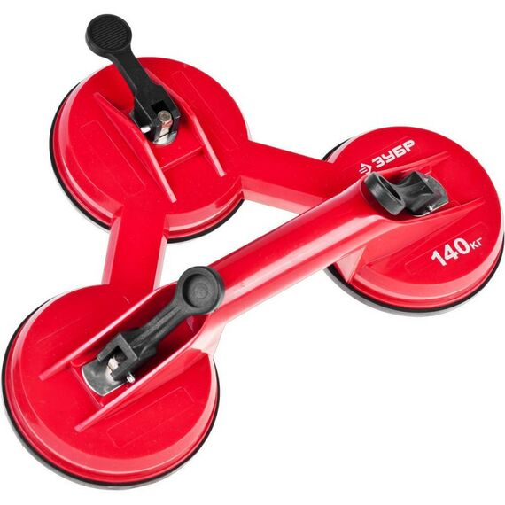 Домкраты: Тройной пластмассовый подъемник Зубр МАСТЕР 140 кг на присоске [33724-3] фотографии