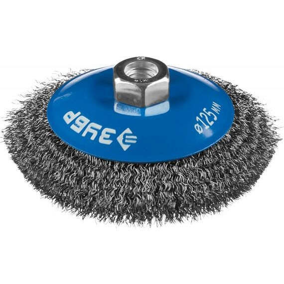 Шлифовка, зачистка: Щетка коническая Зубр Профессионал 125 мм витая стальная проволока, 0.3 мм [35265-125_z02] фотографии