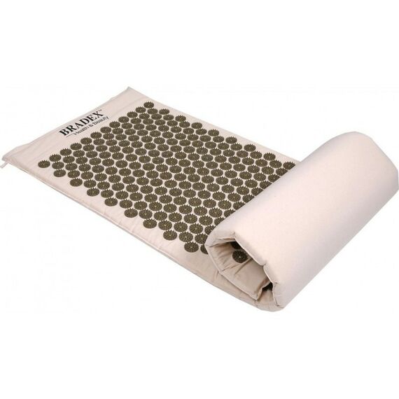 Массаж, спа, стоунтерапия: Коврик-сумка акупунктурный Bradex Нирвана бежевый, премиум-серия [KZ 0577] фотографии