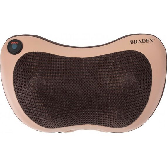 Массажеры: Массажная подушка с подогревом и разминающим массажем Bradex Шиацу бежевая [KZ 0573] фотографии