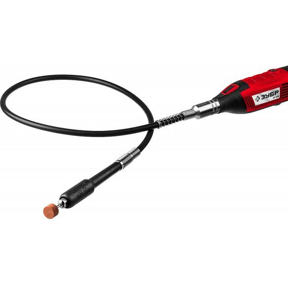 Прямошлифовальные машины (граверы): Гибкий вал с цанговым патроном Зубр 35944 длина - 1 м, цанга 1.6 - 3.2 мм фотографии